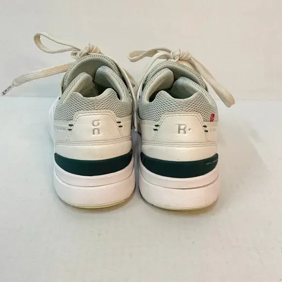 On Cloud Women's The Roger Advantage Size 7 White Faux Leather Cushioned Sneaker - Picture 4 of 10